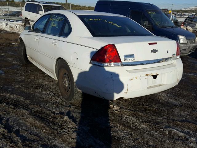 2G1WD5EMXA1263182 - 2010 CHEVROLET IMPALA POL WHITE photo 3