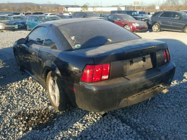 1FAFP40471F237363 - 2001 FORD MUSTANG BLACK photo 3