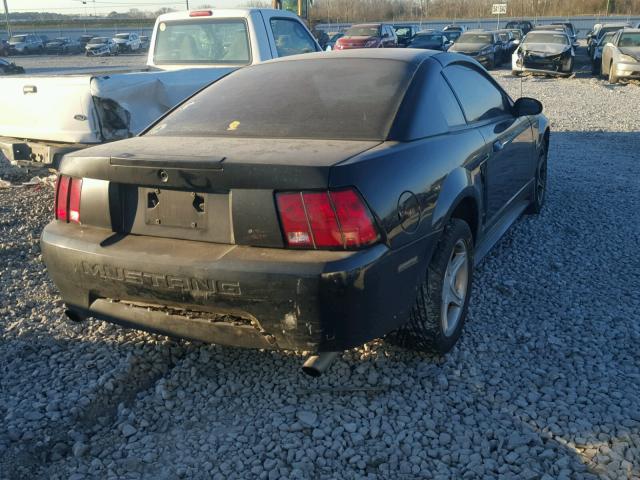 1FAFP40471F237363 - 2001 FORD MUSTANG BLACK photo 4