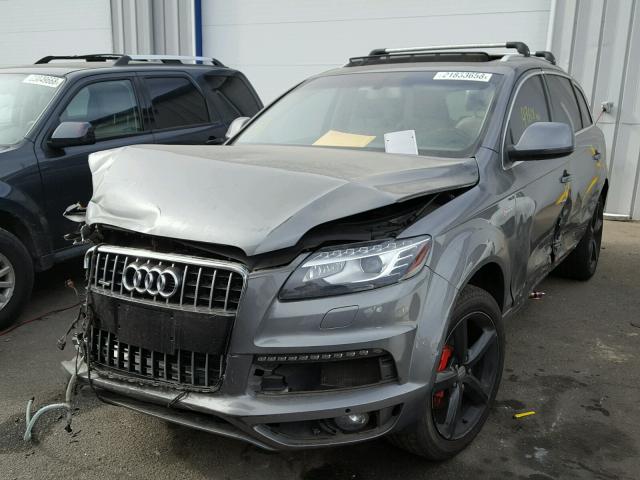 WA1DGAFEXED012480 - 2014 AUDI Q7 PRESTIG GRAY photo 2