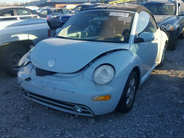 3VWCK21Y83M320415 - 2003 VOLKSWAGEN NEW BEETLE 蓝色 照片 2