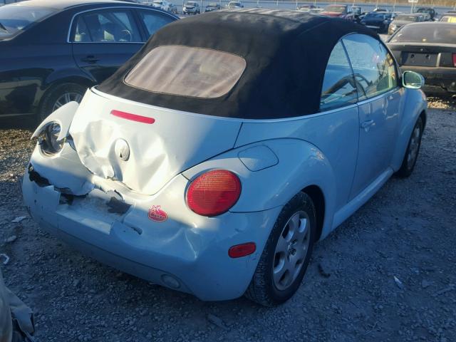 3VWCK21Y83M320415 - 2003 VOLKSWAGEN NEW BEETLE 蓝色 照片 4