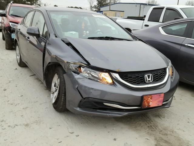 2HGFB2F51DH578954 - 2013 HONDA CIVIC LX GRAY photo 1