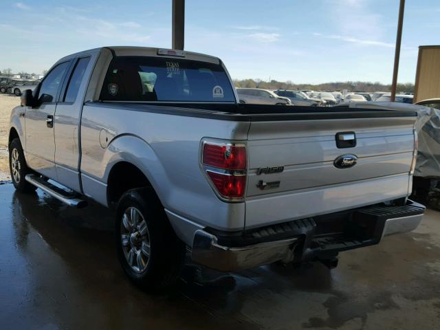 1FTEX1C84AKE69705 - 2010 FORD F150 SUPER SILVER photo 3