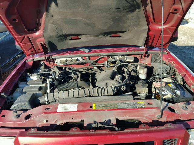 1FTYR44U87PA69372 - 2007 FORD RANGER SUP RED photo 7