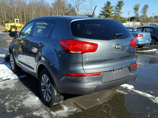 KNDPB3AC9E7655226 - 2014 KIA SPORTAGE B GRAY photo 3