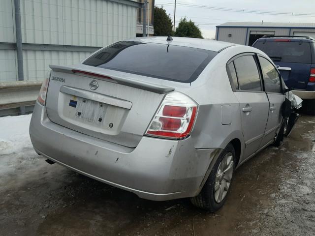 3N1AB6AP7CL632713 - 2012 NISSAN SENTRA 2.0 SILVER photo 4