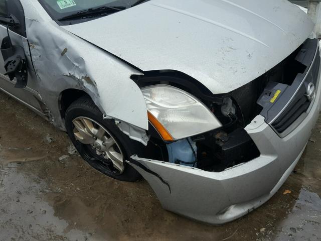 3N1AB6AP7CL632713 - 2012 NISSAN SENTRA 2.0 SILVER photo 9