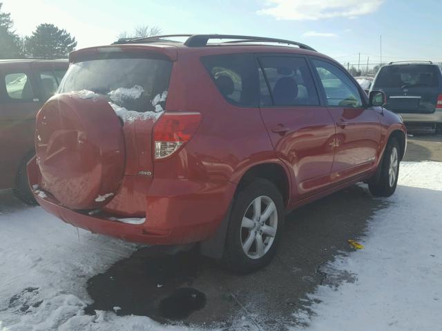 JTMBK31VX86041775 - 2008 TOYOTA RAV4 LIMIT RED photo 4