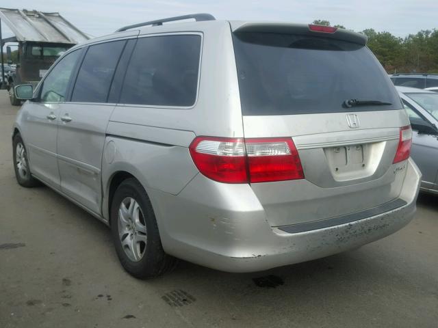 5FNRL38685B418713 - 2005 HONDA ODYSSEY EX GRAY photo 3