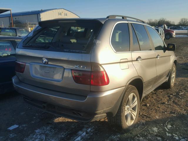 5UXFB53504LV05435 - 2004 BMW X5 4.4I SILVER photo 4