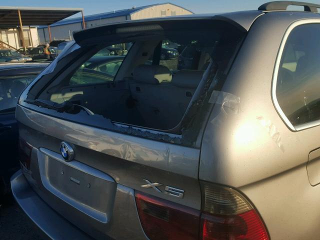 5UXFB53504LV05435 - 2004 BMW X5 4.4I SILVER photo 9