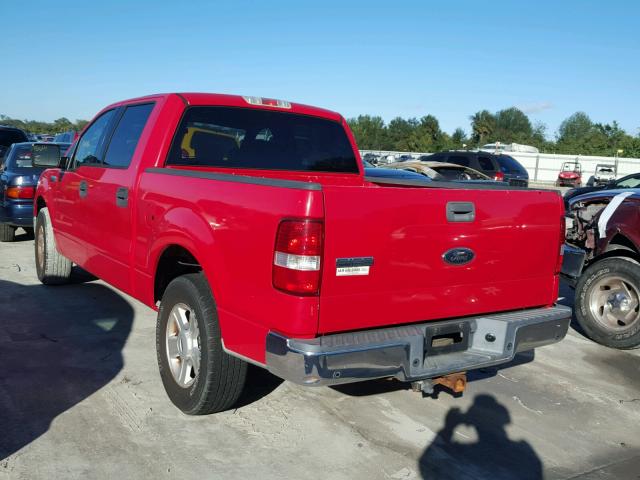 1FTPW12564KA67790 - 2004 FORD F150 SUPER RED photo 3