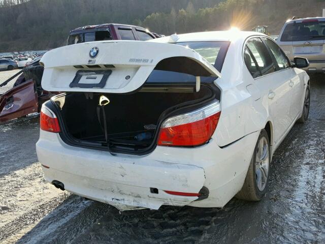 WBANV1C5XAC443001 - 2010 BMW 528 XI WHITE photo 4