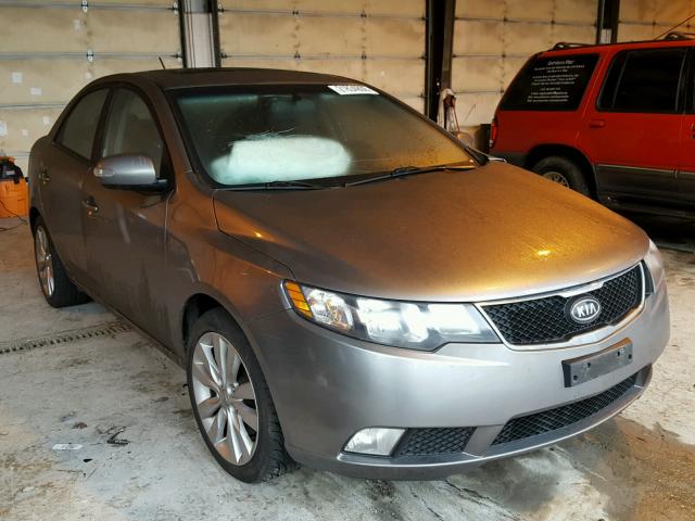 KNAFW4A36A5127877 - 2010 KIA FORTE SX GRAY photo 1