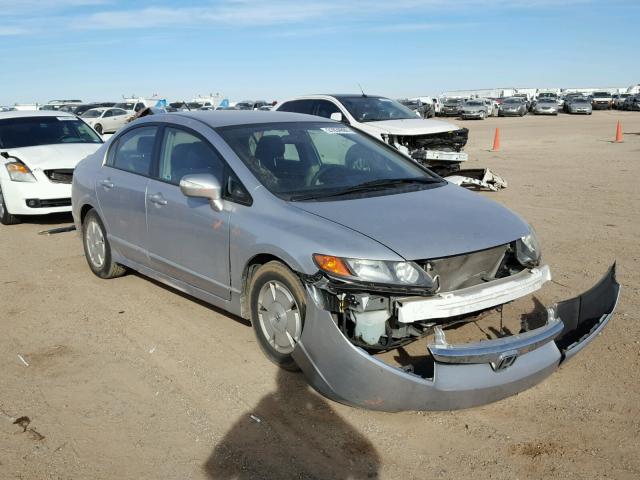 JHMFA36218S018717 - 2008 HONDA CIVIC HYBR GRAY photo 1