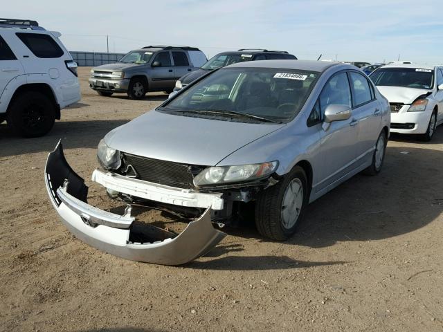 JHMFA36218S018717 - 2008 HONDA CIVIC HYBR GRAY photo 2