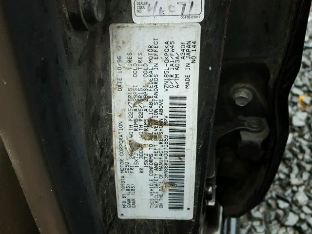 JT3HN86R0V0070859 - 1997 TOYOTA 4RUNNER SR BROWN photo 10