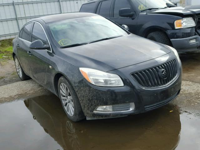 W04GR5EC0B1006781 - 2011 BUICK REGAL CXL BLACK photo 1