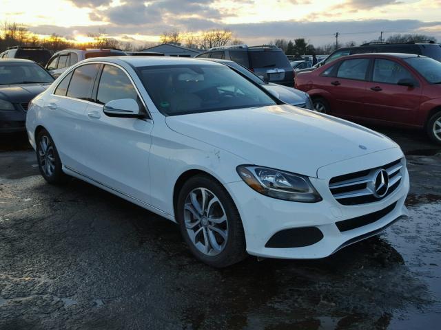 55SWF4JB6GU102039 - 2016 MERCEDES-BENZ C 300 WHITE photo 1