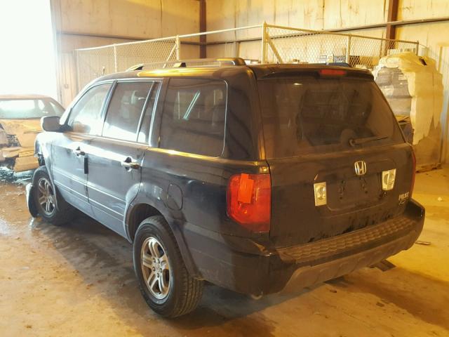 5FNYF18475B037084 - 2005 HONDA PILOT EX BLACK photo 3