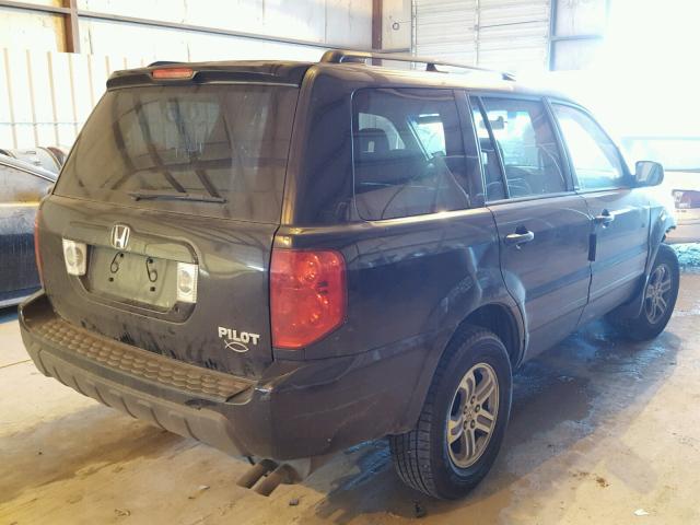 5FNYF18475B037084 - 2005 HONDA PILOT EX BLACK photo 4