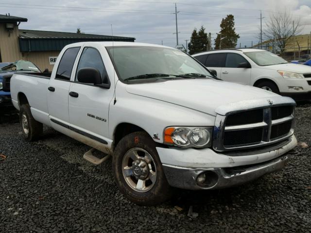 3D7KR28C95G748876 - 2005 DODGE RAM 2500 S WHITE photo 1