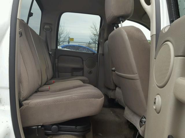 3D7KR28C95G748876 - 2005 DODGE RAM 2500 S WHITE photo 6