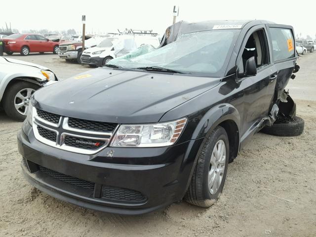 3C4PDCAB0FT644856 - 2015 DODGE JOURNEY SE BLACK photo 2