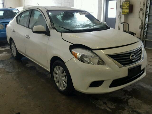 3N1CN7AP5EL834233 - 2014 NISSAN VERSA S WHITE photo 1