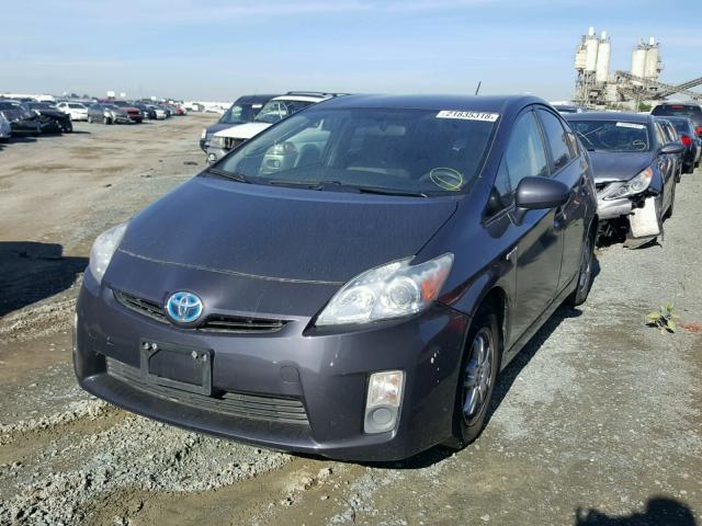 JTDKN3DUXA0070955 - 2010 TOYOTA PRIUS CHARCOAL photo 2