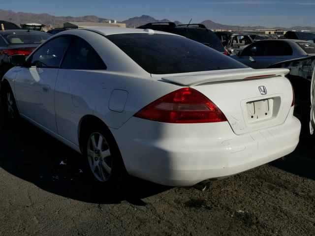 1HGCM82605A001475 - 2005 HONDA ACCORD EX WHITE photo 3