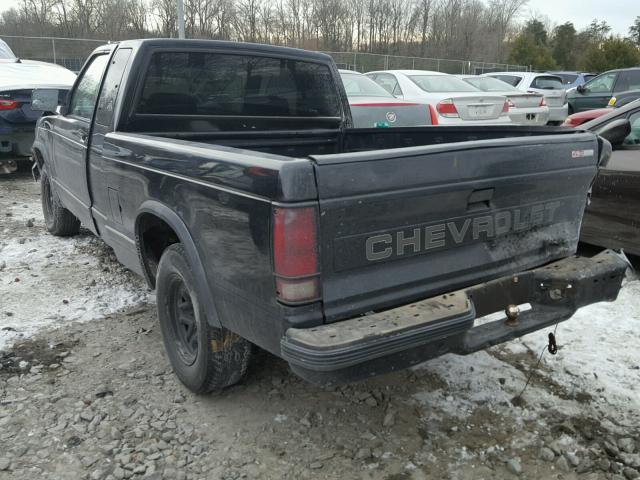 1GCCS19ZXN8201654 - 1992 CHEVROLET S TRUCK S1 BLACK photo 3