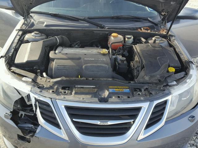 YS3FB49Y181153179 - 2008 SAAB 9-3 2.0T GRAY photo 7