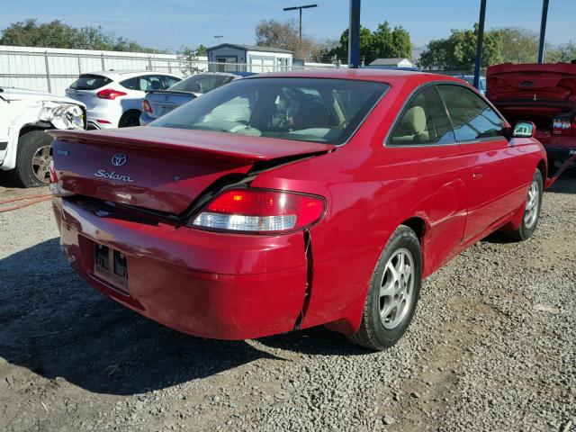 2T1CG22P41C530610 - 2001 TOYOTA CAMRY SOLA RED photo 4