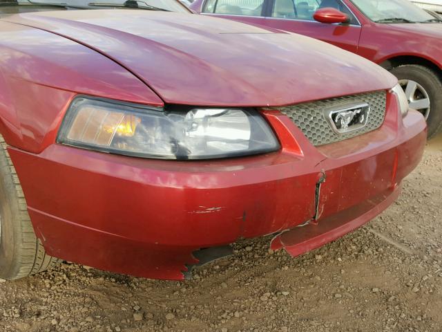 1FAFP40454F127125 - 2004 FORD MUSTANG RED photo 10