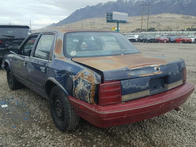 1G3AJ51N5KG310518 - 1989 OLDSMOBILE CUTLASS CI BLUE photo 3