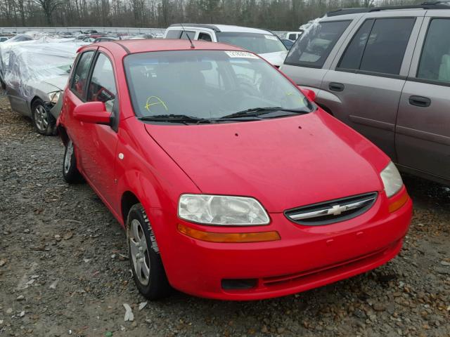 KL1TD66688B251694 - 2008 CHEVROLET AVEO BASE RED photo 1