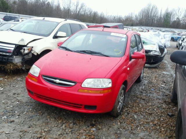 KL1TD66688B251694 - 2008 CHEVROLET AVEO BASE RED photo 2