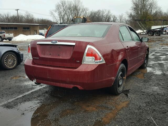 3FAHP08186R157320 - 2006 FORD FUSION SEL RED photo 4