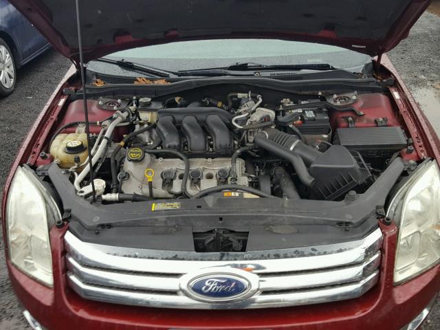 3FAHP08186R157320 - 2006 FORD FUSION SEL RED photo 7