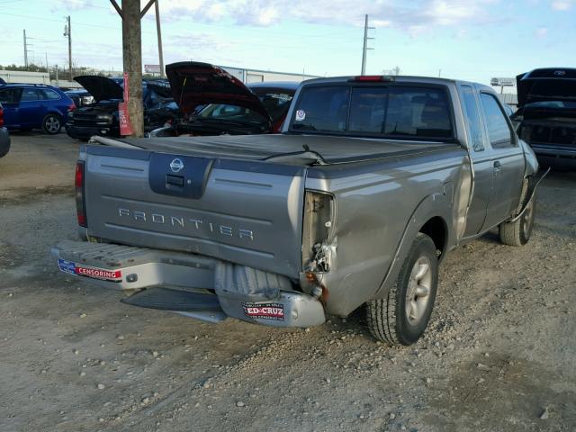 1N6DD26T83C464463 - 2003 NISSAN FRONTIER K SILVER photo 4