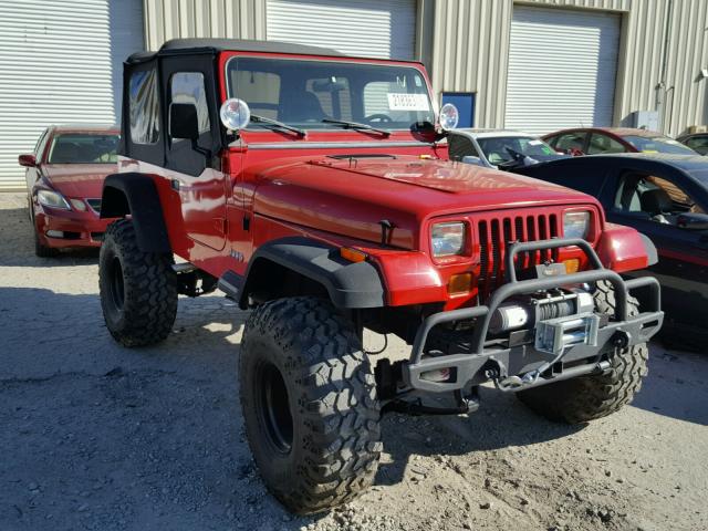 1J4FY19P7SP222337 - 1995 JEEP WRANGLER / RED photo 1