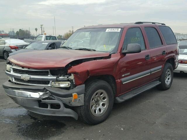 1GNEC13V83R136622 - 2003 CHEVROLET TAHOE C150 RED photo 2