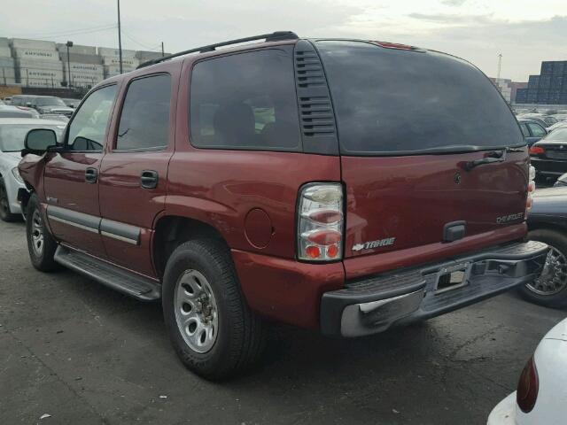 1GNEC13V83R136622 - 2003 CHEVROLET TAHOE C150 RED photo 3