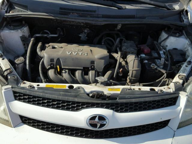 JTKKT624360138569 - 2006 TOYOTA SCION XA WHITE photo 7