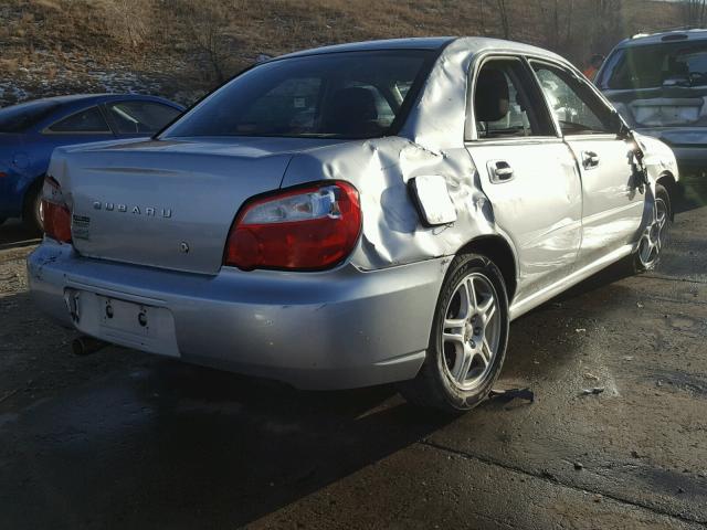 JF1GD67505H522570 - 2005 SUBARU IMPREZA RS SILVER photo 4