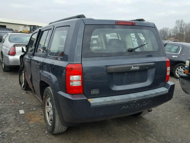 1J8FT28WX8D608434 - 2008 JEEP PATRIOT SP BLUE photo 3