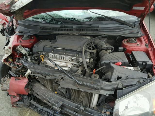 KNAFE222395664506 - 2009 KIA SPECTRA EX RED photo 7