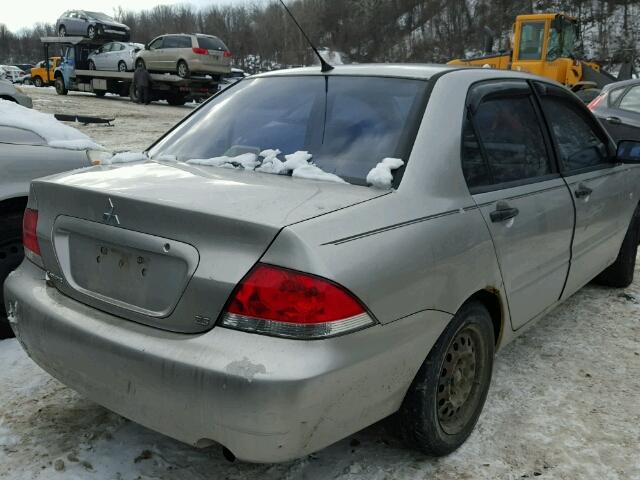 JA3AJ26E66U053396 - 2006 MITSUBISHI LANCER ES SILVER photo 4